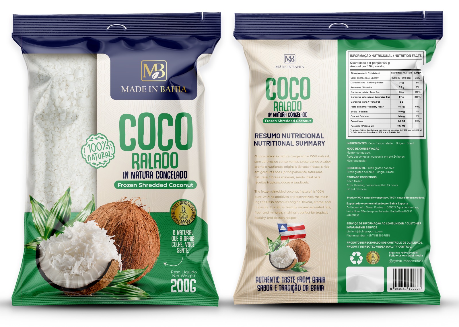 Frozen Shredded Coconut